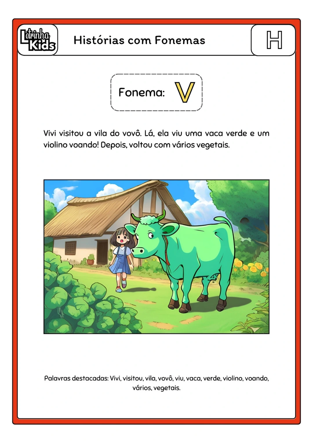 Exemplo de atividade: Histórias em Fonemas