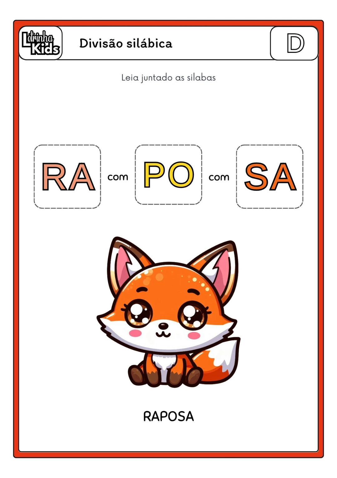 Páginas do Kit Grafismo Fonético com formação de palavras e sons das letras