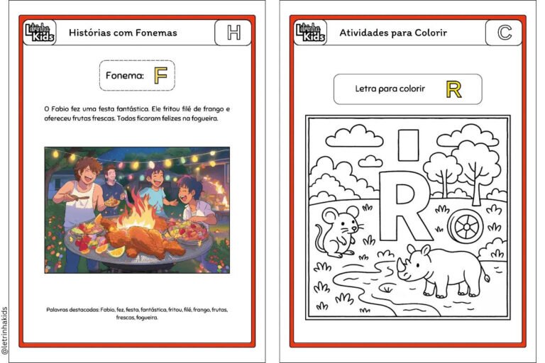 Ficha de grafismo fonético para imprimir: Prática de grafismo fonético