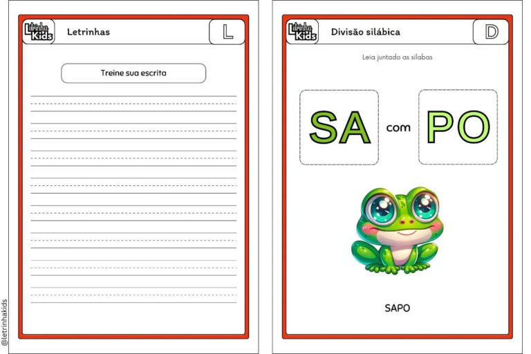 Ficha grafismo fonetico: Consciência dos sons