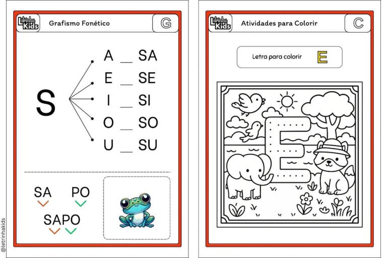 Fichas de grafismo fonetico: Traçado dos sons