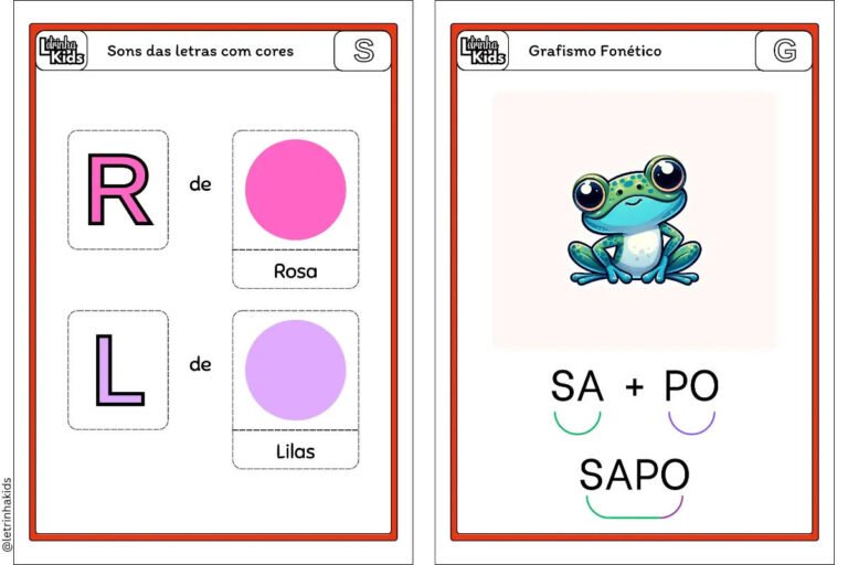 Fichas de grafismo fonético para imprimir: Traçados fonéticos para praticar