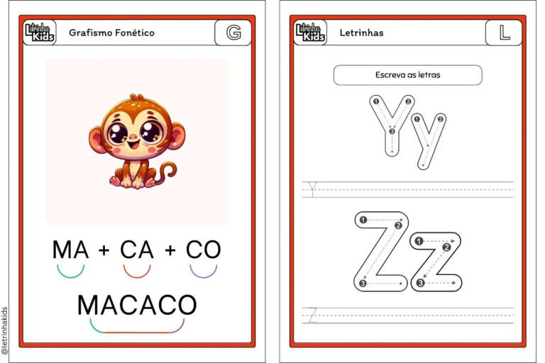 Grafismos fonéticos para niños pdf gratis: Traçados fonéticos para crianças