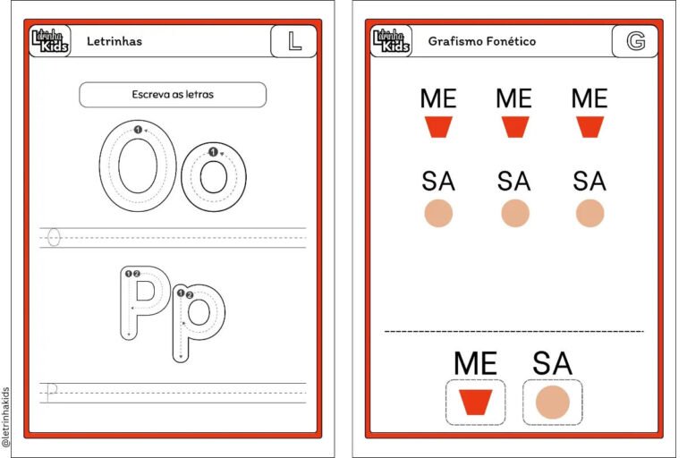 Material de grafismo fonético: Sons e grafismos